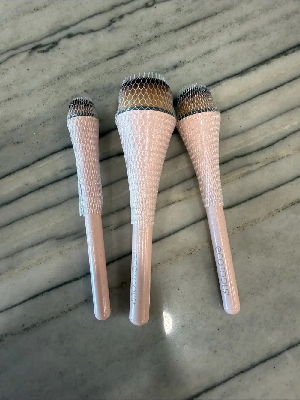ecotools Light Pink Face Brush Set - 3 Piece